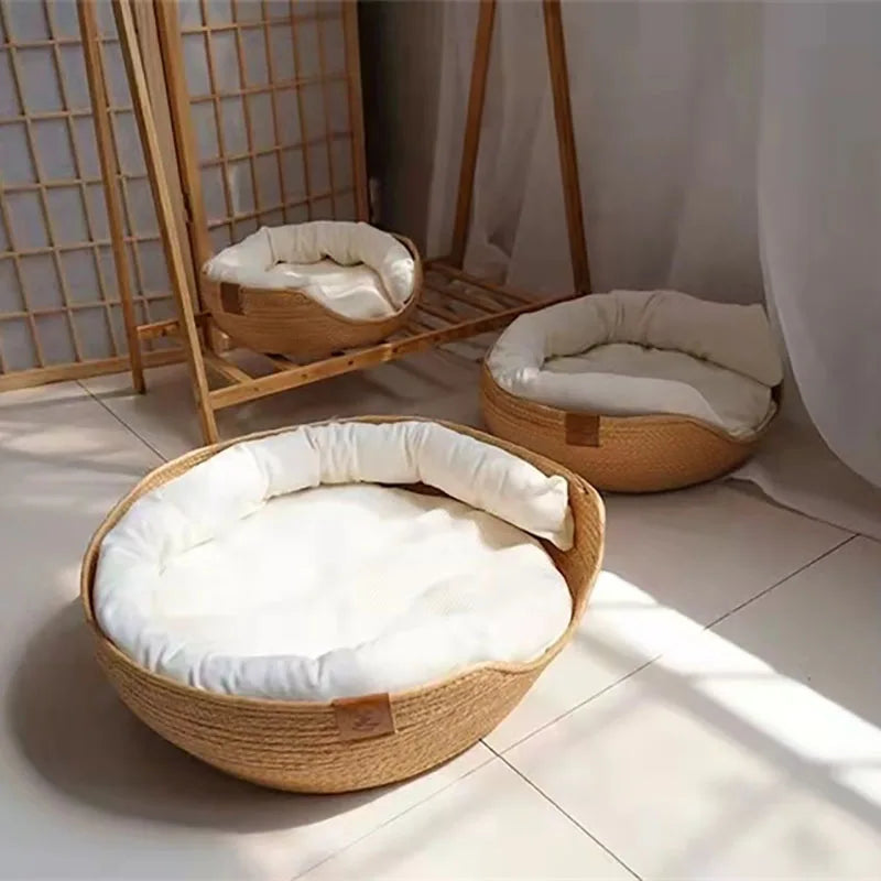 Bamboo Weave Pet Sofa