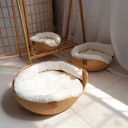 Bamboo Weave Pet Sofa