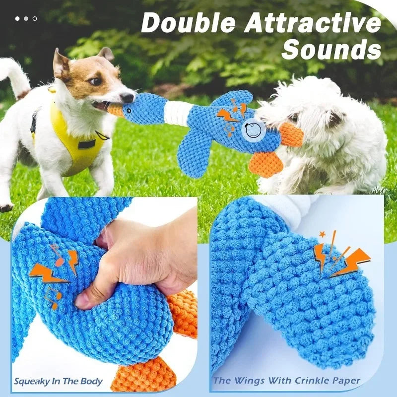 Goose Plush Dog Toy