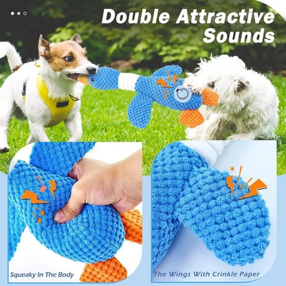 Goose Plush Dog Toy