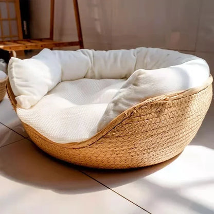 Bamboo Weave Pet Sofa