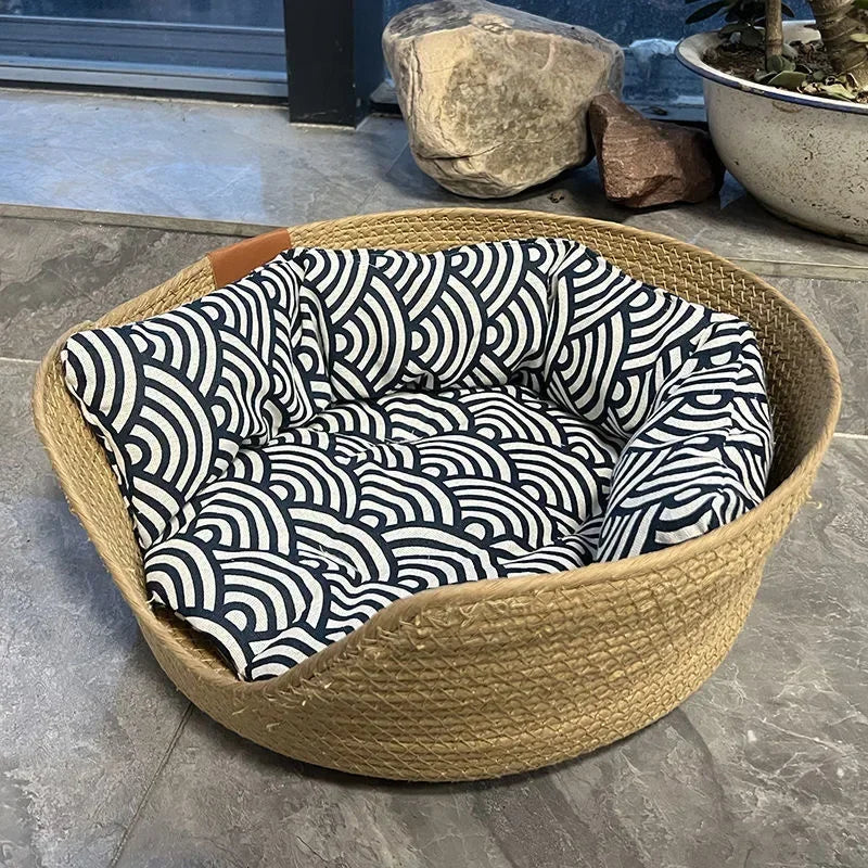 Bamboo Weave Pet Sofa