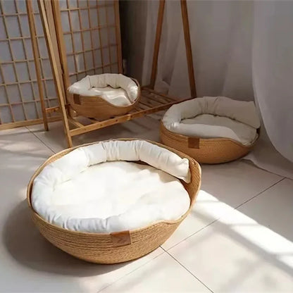 Bamboo Weave Pet Sofa