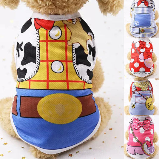Cartoon Print Dog Vest