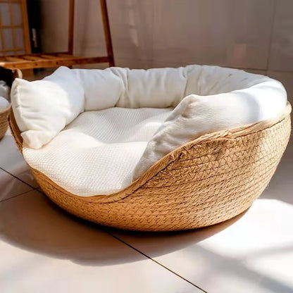 Bamboo Weave Pet Sofa