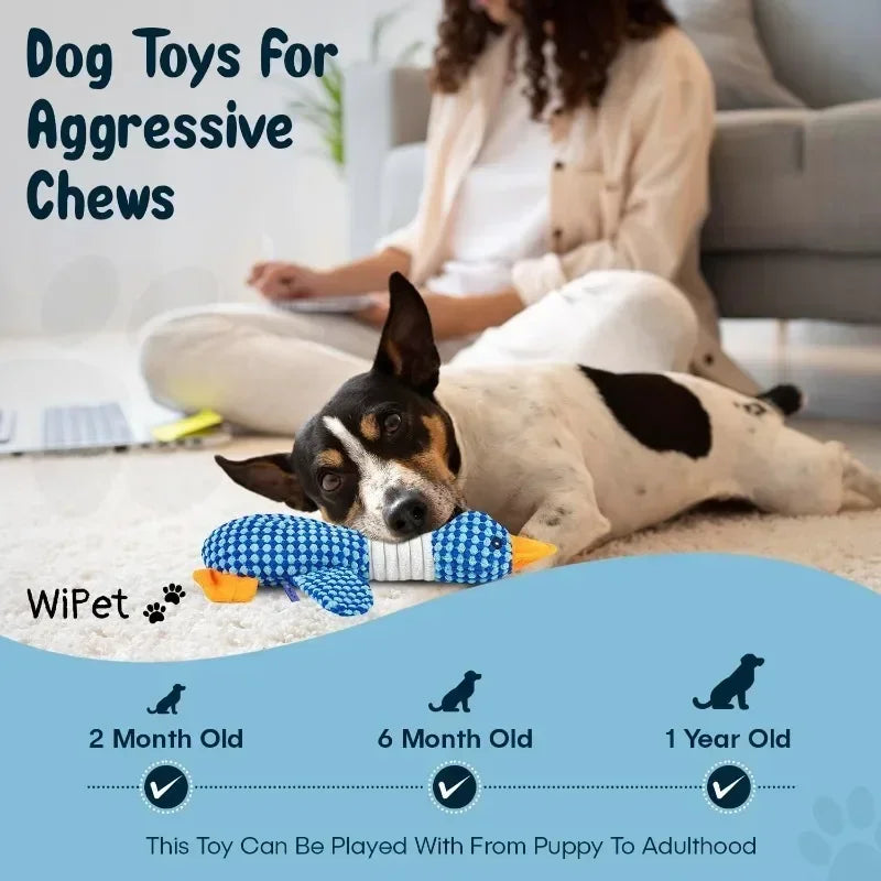 Goose Plush Dog Toy