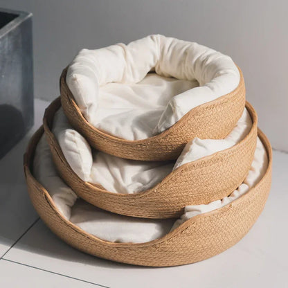 Bamboo Weave Pet Sofa