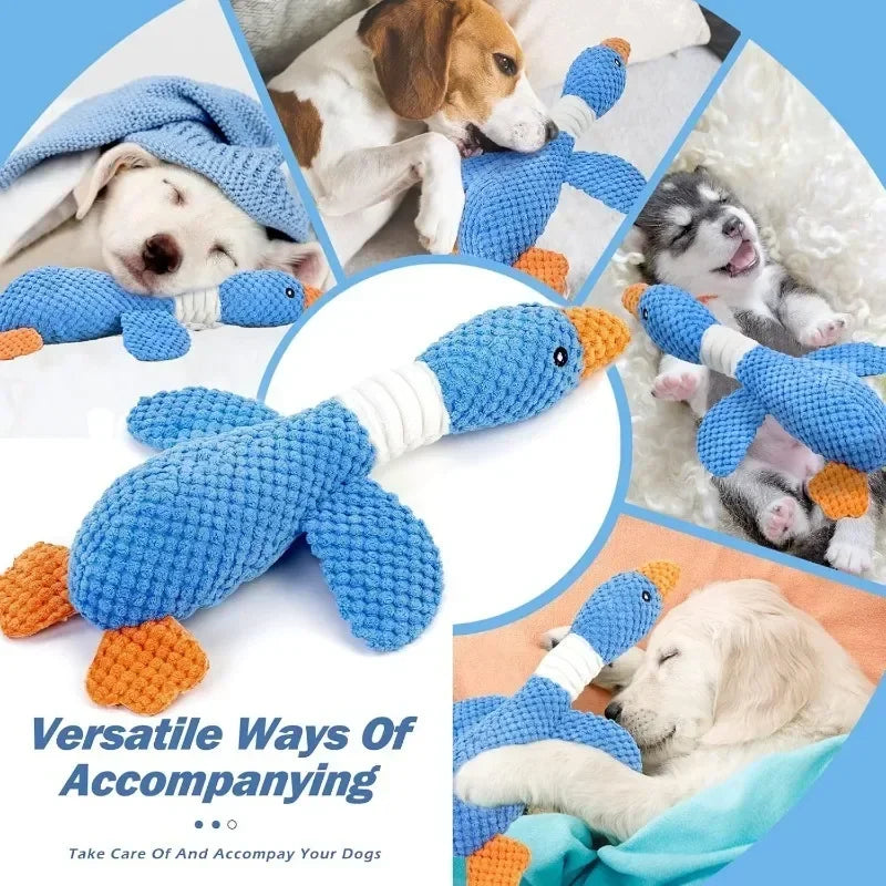 Goose Plush Dog Toy