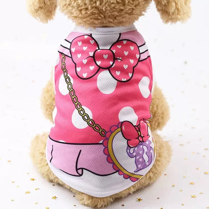 Cartoon Print Dog Vest