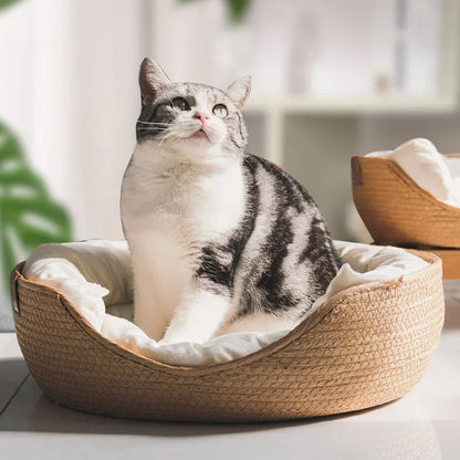 Bamboo Weave Pet Sofa