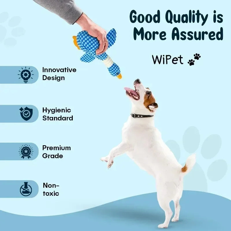 Goose Plush Dog Toy