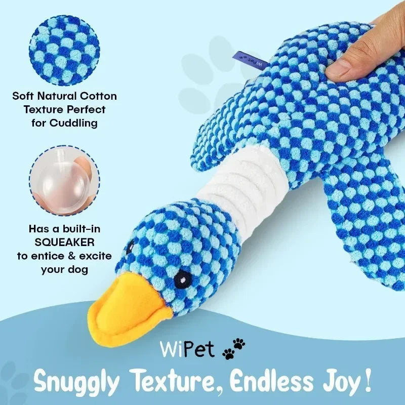 Goose Plush Dog Toy